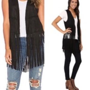 BlankNYC Fringe Vest Sold out on Revolve
